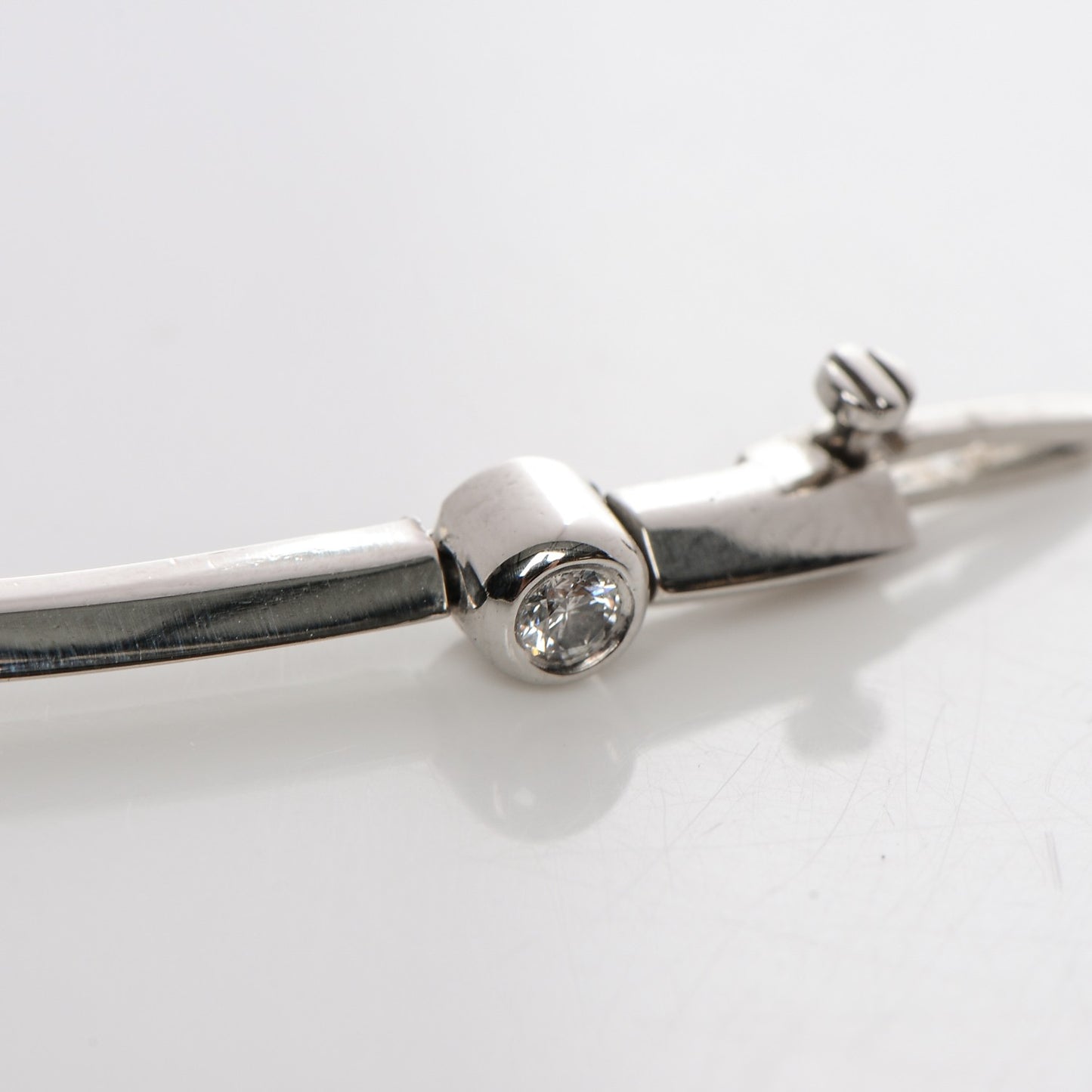 Platinum Diamond 8 Station Bracelet