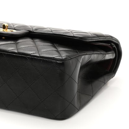 Chanel Lambskin Quilted Jumbo Double Flap Black 9 of 9