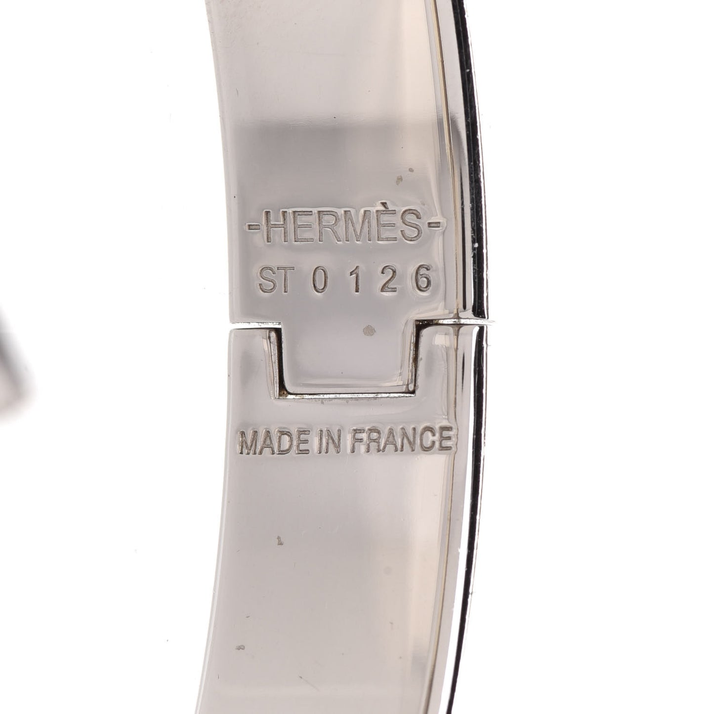 Enamel Narrow Clic Clac H Bracelet PM Gris Orage