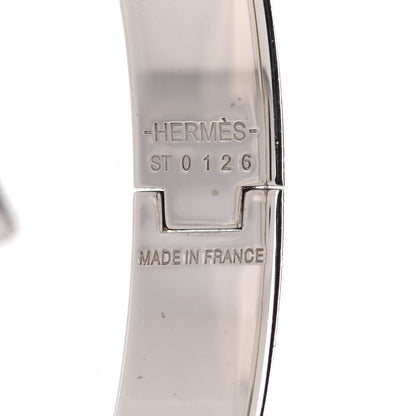 Hermes Enamel Narrow Clic Clac H Bracelet PM Gris Orage 4 of 6