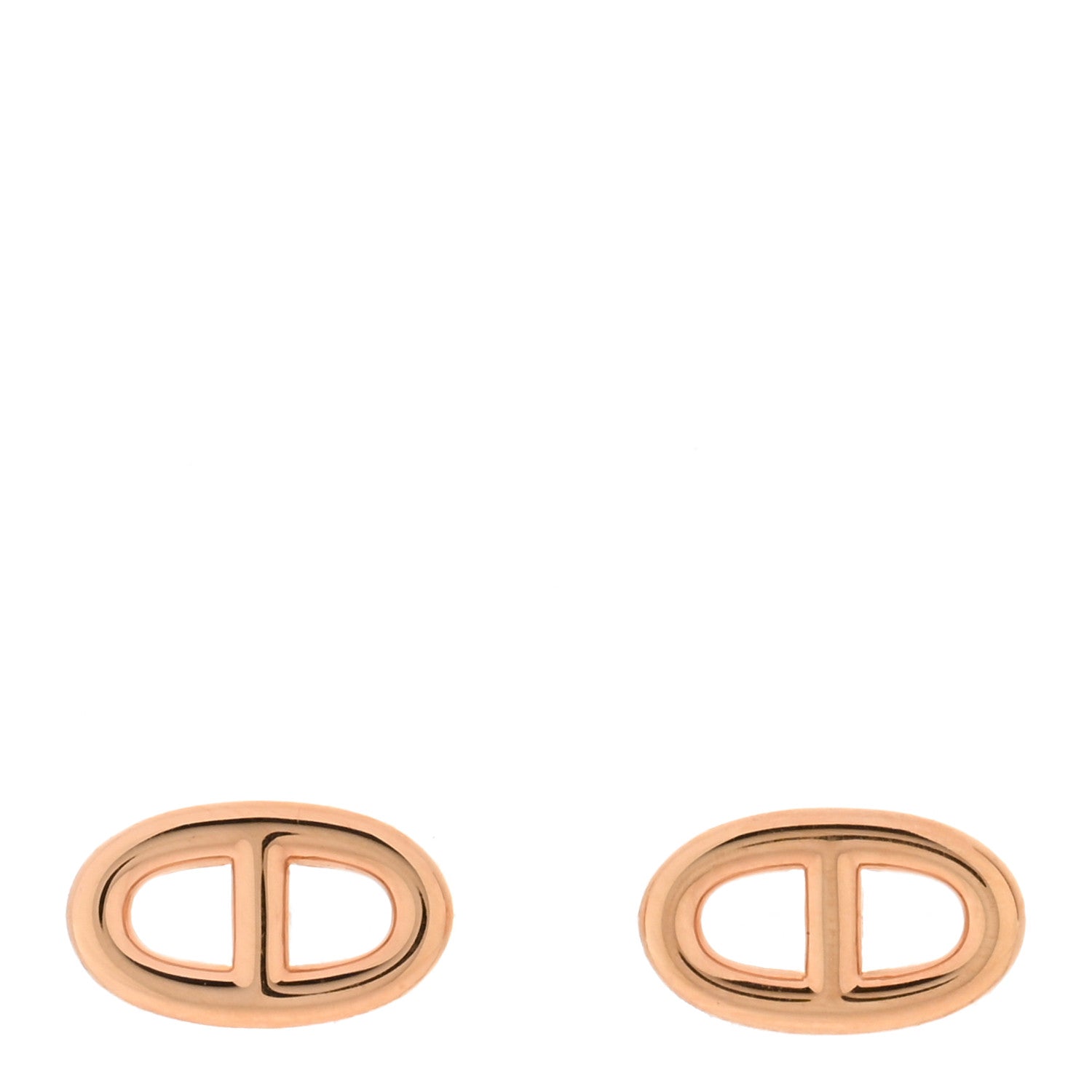 Hermes 18K Rose Gold TPM Farandole Stud Earrings 1 of 5