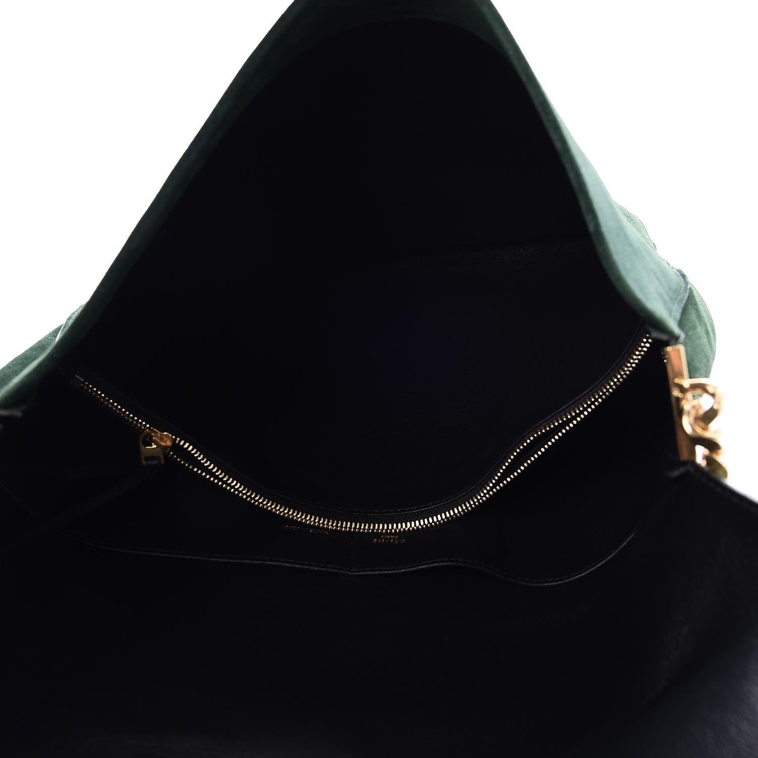 Celine Suede Medium Gourmette Emerald 5 of 6