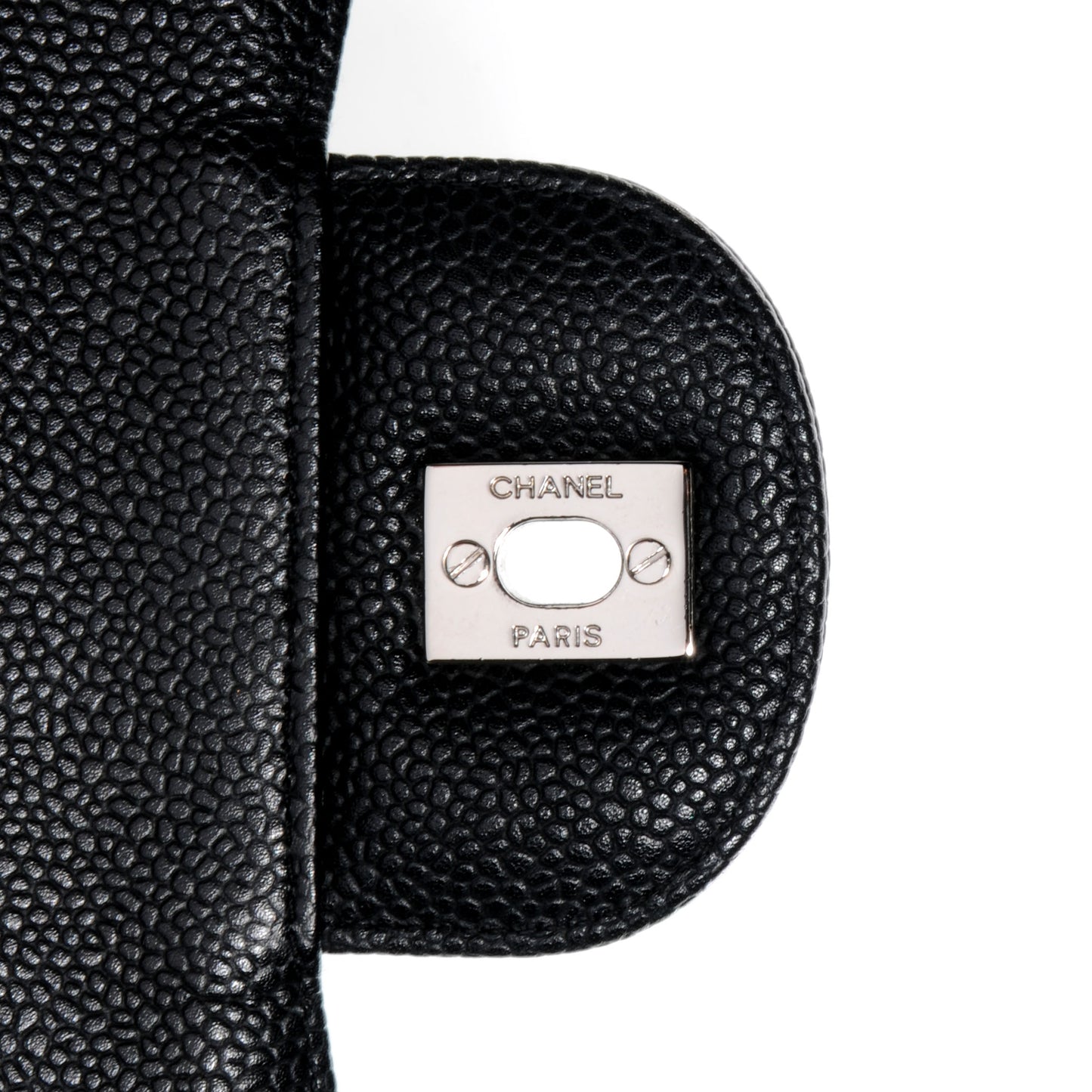 Caviar Jumbo Single Flap Black