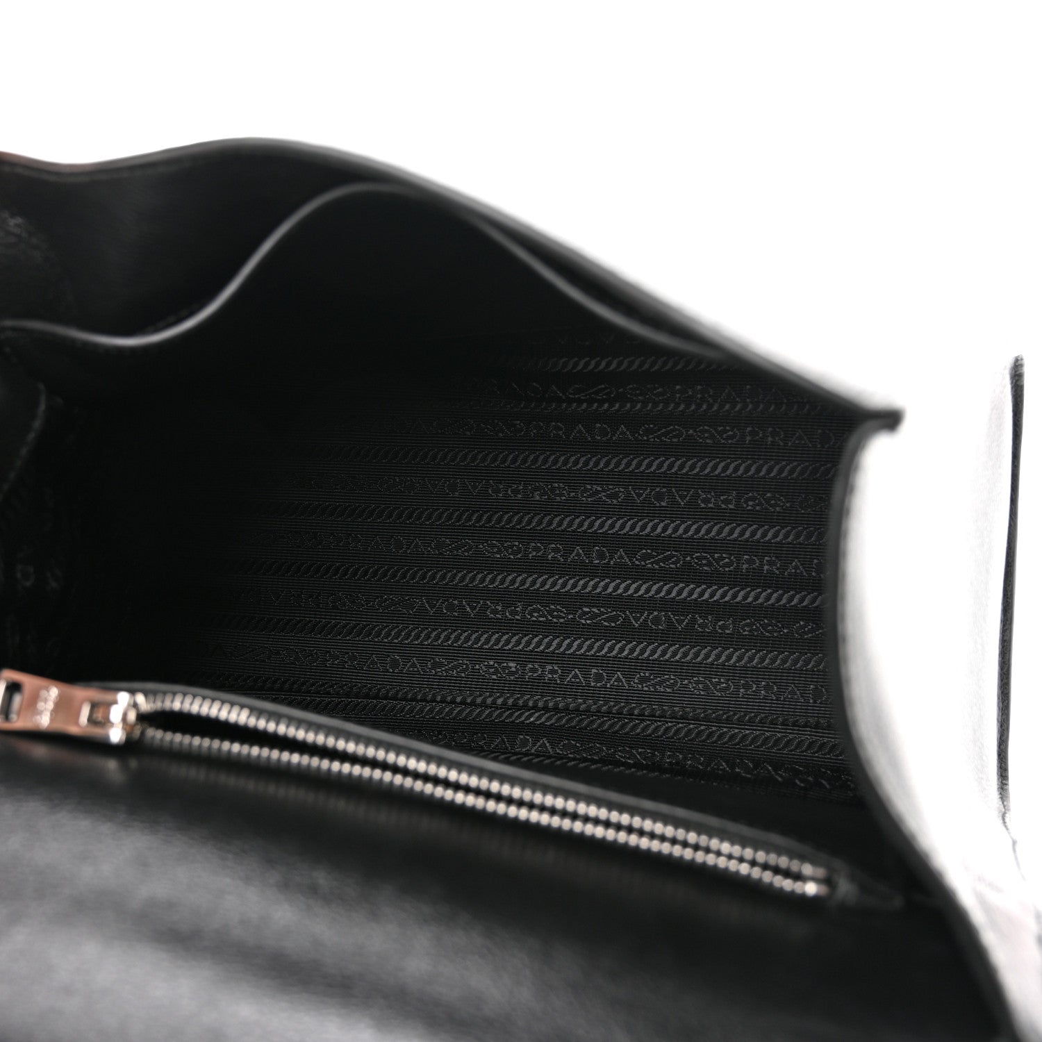 Prada Glace Calfskin Studded Sound Shoulder Bag Black 5 of 8