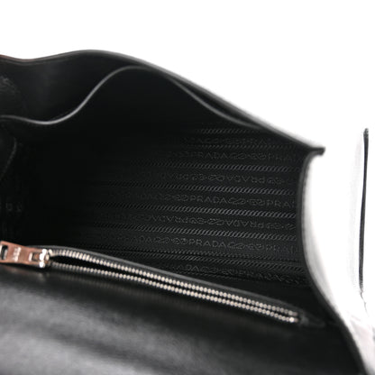 Prada Glace Calfskin Studded Sound Shoulder Bag Black 5 of 8