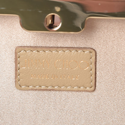 Jimmy Choo Glitter Shoe Printed Clutch Gold 6 of 8