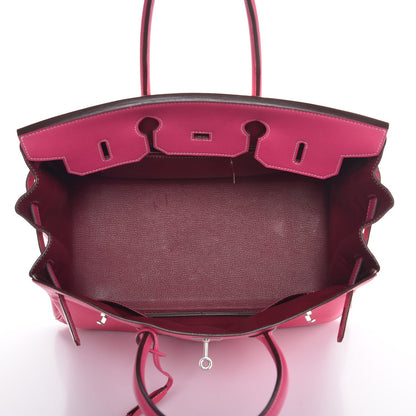 Hermes Epsom Candy Birkin 35 Rose Tyrien Rubis 7 of 46