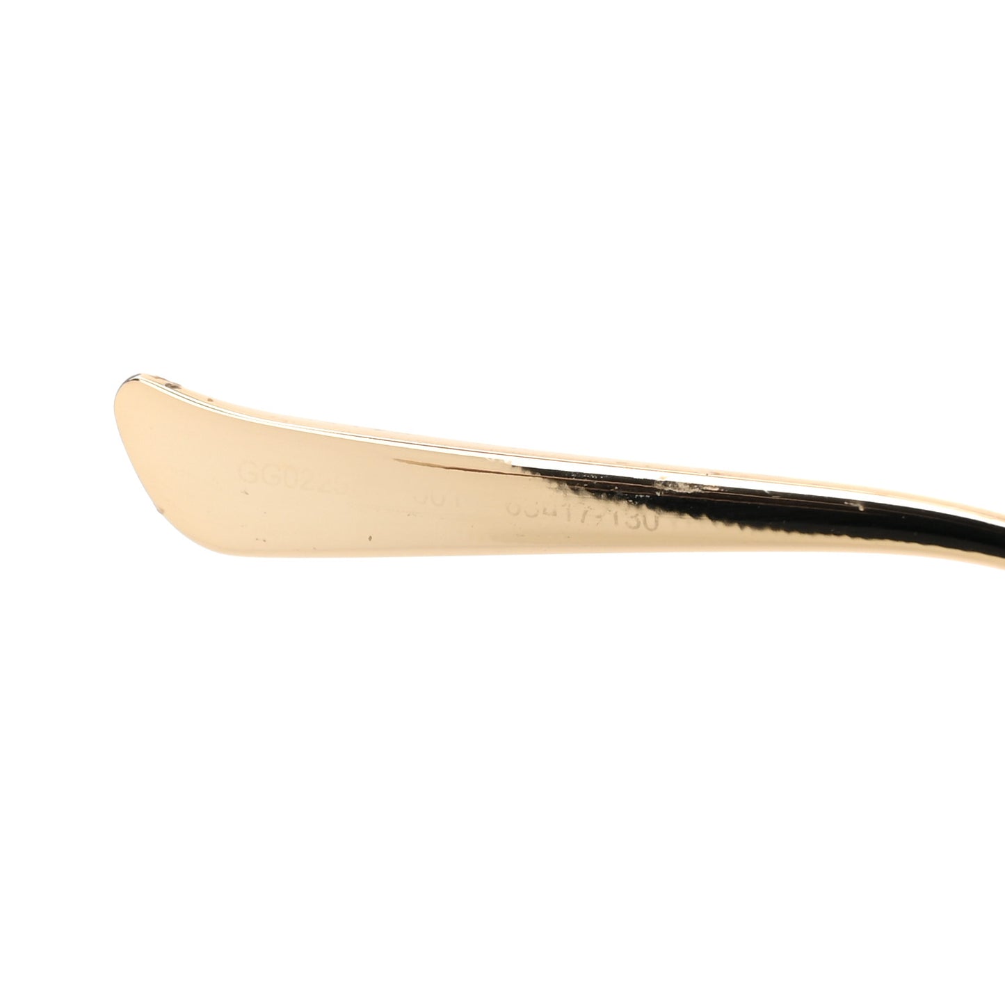 Metal Oversized Round Frame GG0225S Sunglasses Gold