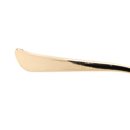 Gucci Metal Oversized Round Frame GG0225S Sunglasses Gold 5 of 6