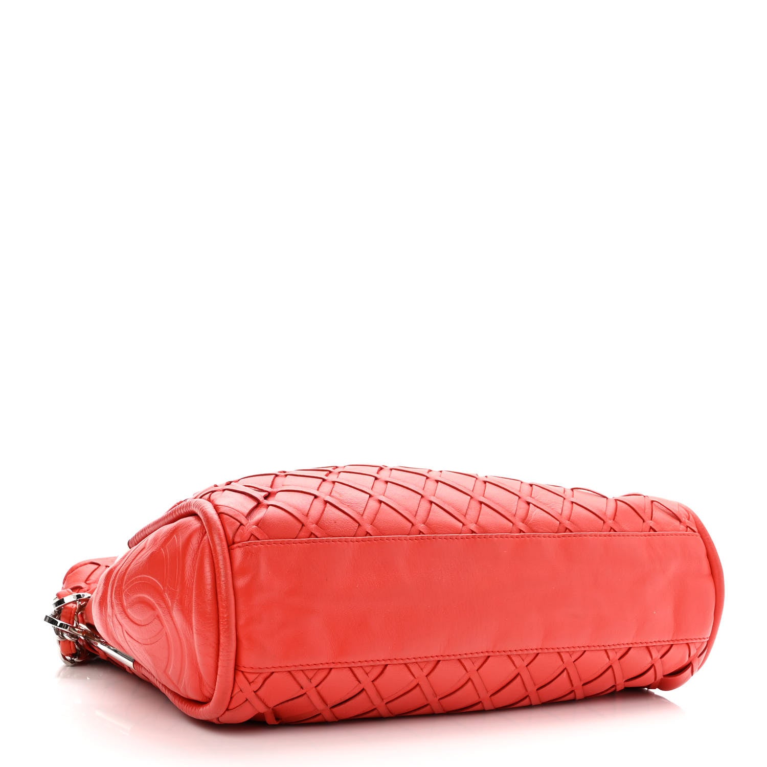 Chanel Lambskin Woven Medium Ultimate Soft Sombrero Hobo Red 4 of 11