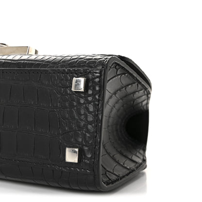 Moynat Matte Crocodile Rejane BB Black 9 of 9