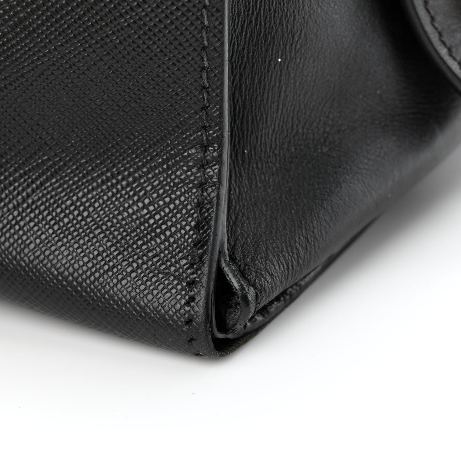 Prada Saffiano City Calfskin Small Esplanade Tote Black 19 of 27