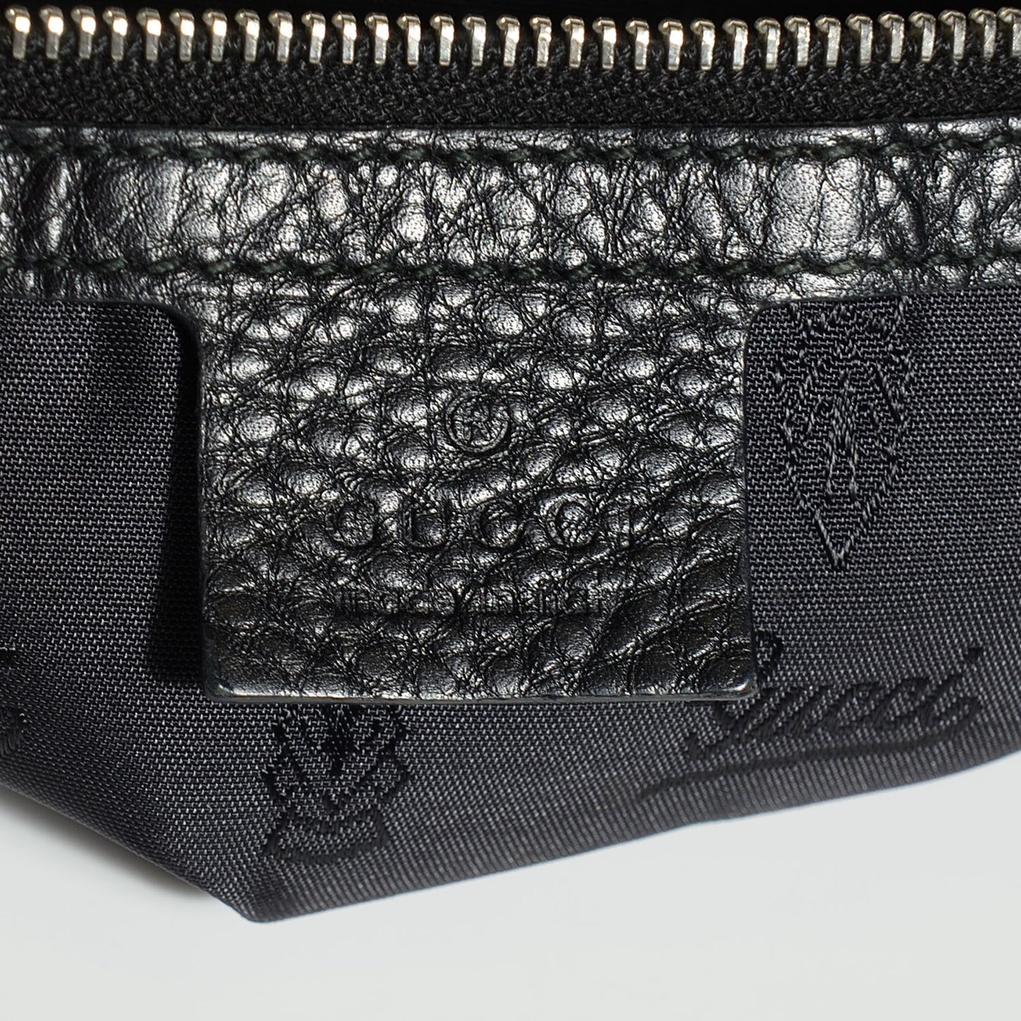 Guccissima Neoprene Medium Techno Horsebit Hobo Black