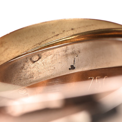 Cartier 18K Pink Yellow White Gold Les Must De Trinity 5 Band Ring 49 4.75 4 of 9