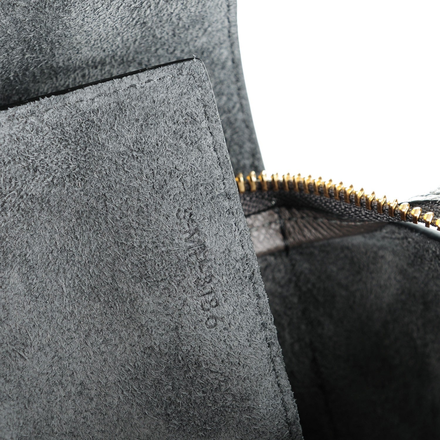 Celine Grained Calfskin Micro Belt Bag Grey 8 of 9