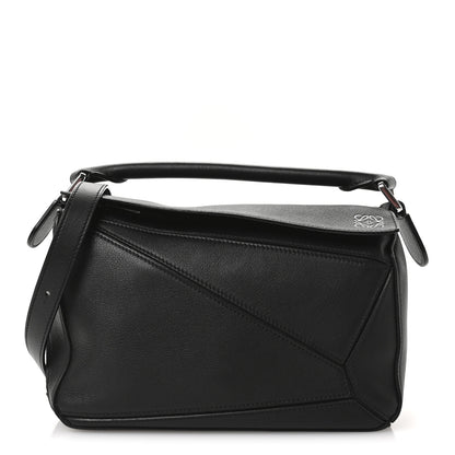 Loewe Calfskin Small Puzzle Bag Black 1 of 9