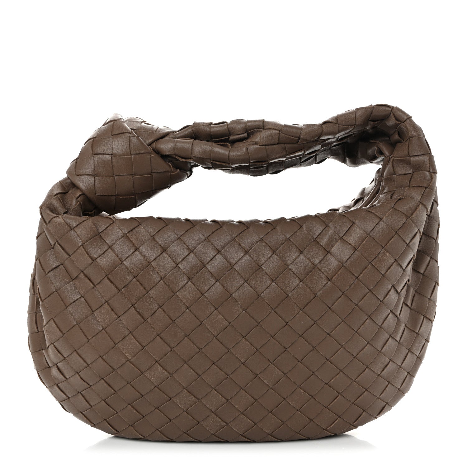 Bottega Veneta Nappa Intrecciato Teen Jodie Hobo Taupe Grey 1 of 10