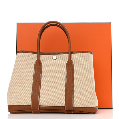 Hermes Toile Negonda Garden Party 30 TPM Gold 9 of 9