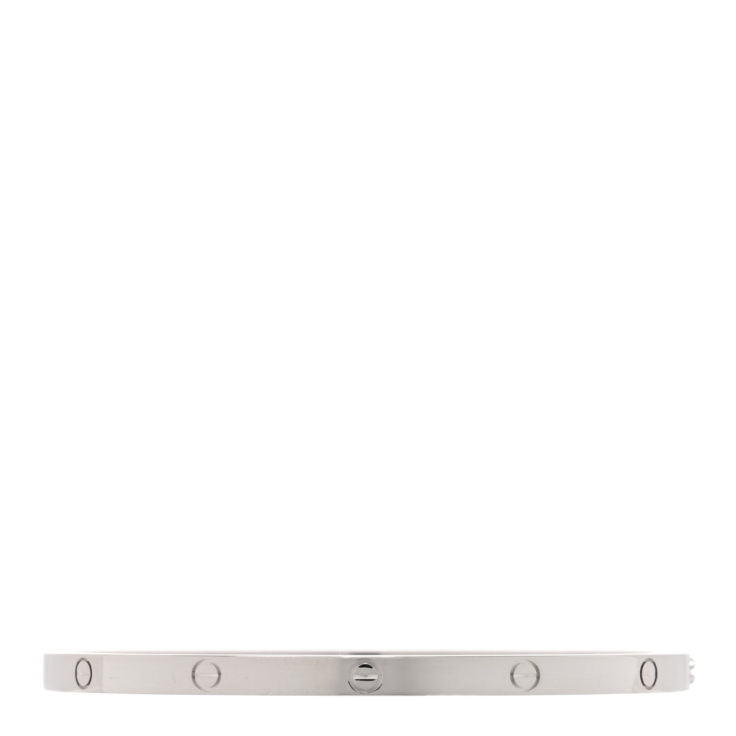 18K White Gold Small LOVE Bracelet 17