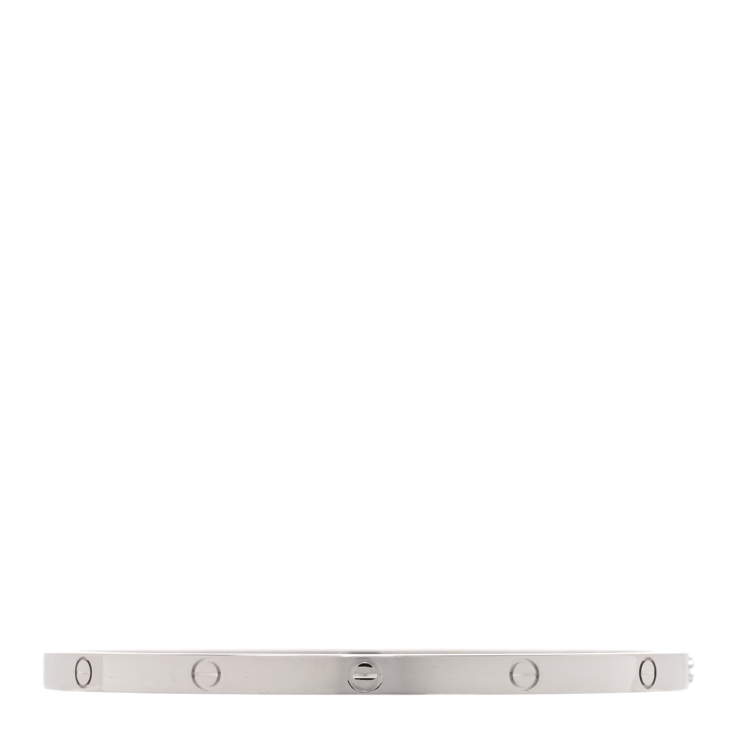 Cartier 18K White Gold Small LOVE Bracelet 17 1 of 7