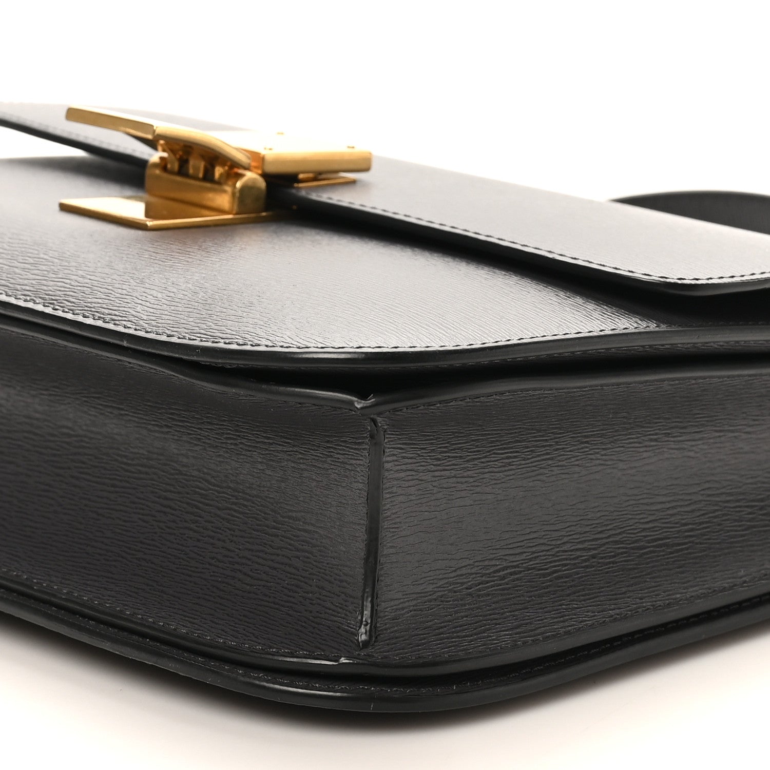 Celine Liege Calfskin Medium Classic Box Flap Bag Liquorice 9 of 10