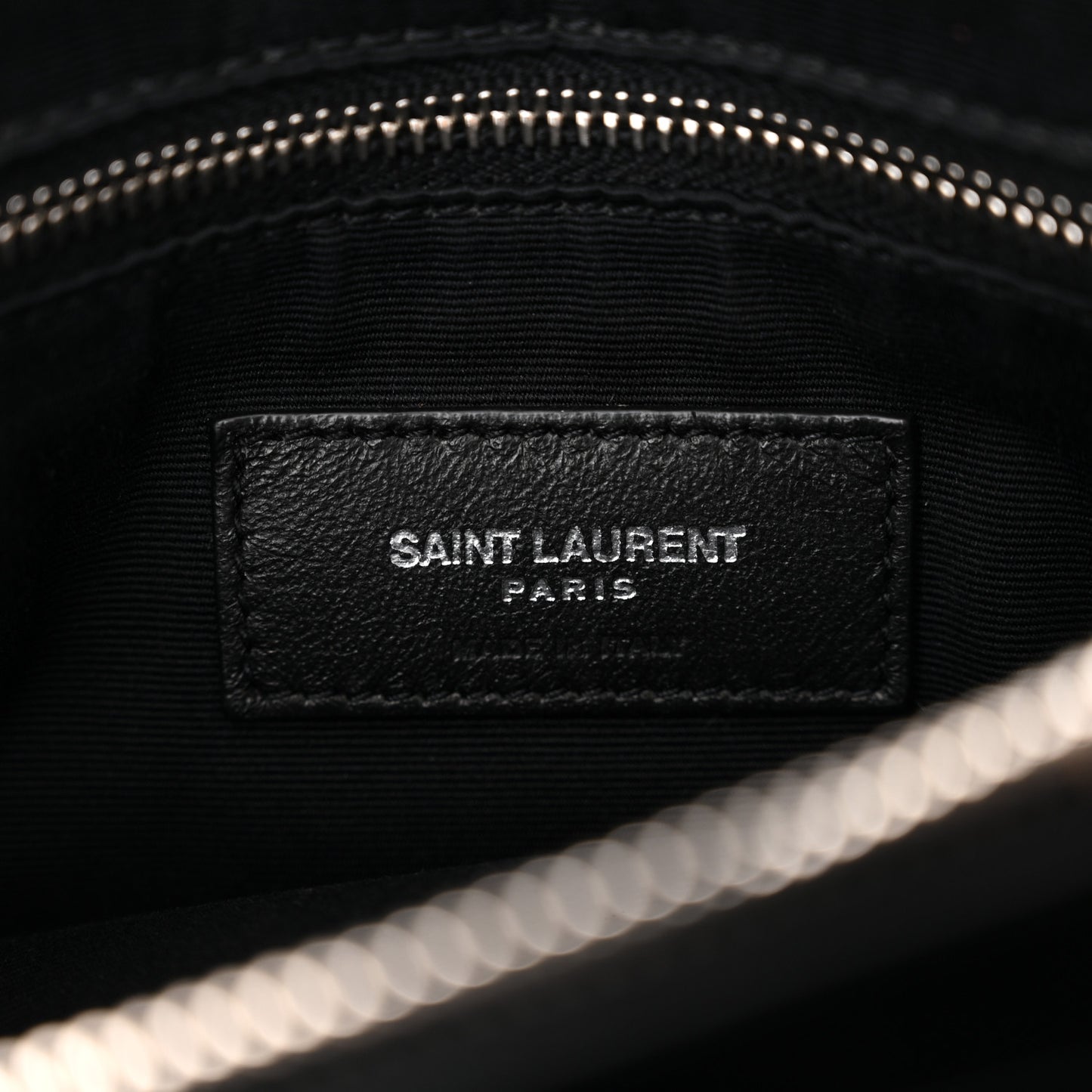 Calfskin Y Quilted Monogram Medium Loulou Chain Satchel Black