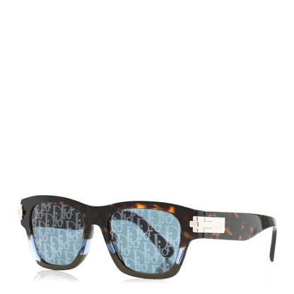 Christian Dior Acetate DiorBlackSuit XL S2U Oblique Sunglasses Blue Tortoise 1 of 7