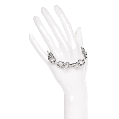 David Yurman Sterling Silver 12mm Large Oval Link Bracelet 2 of 4