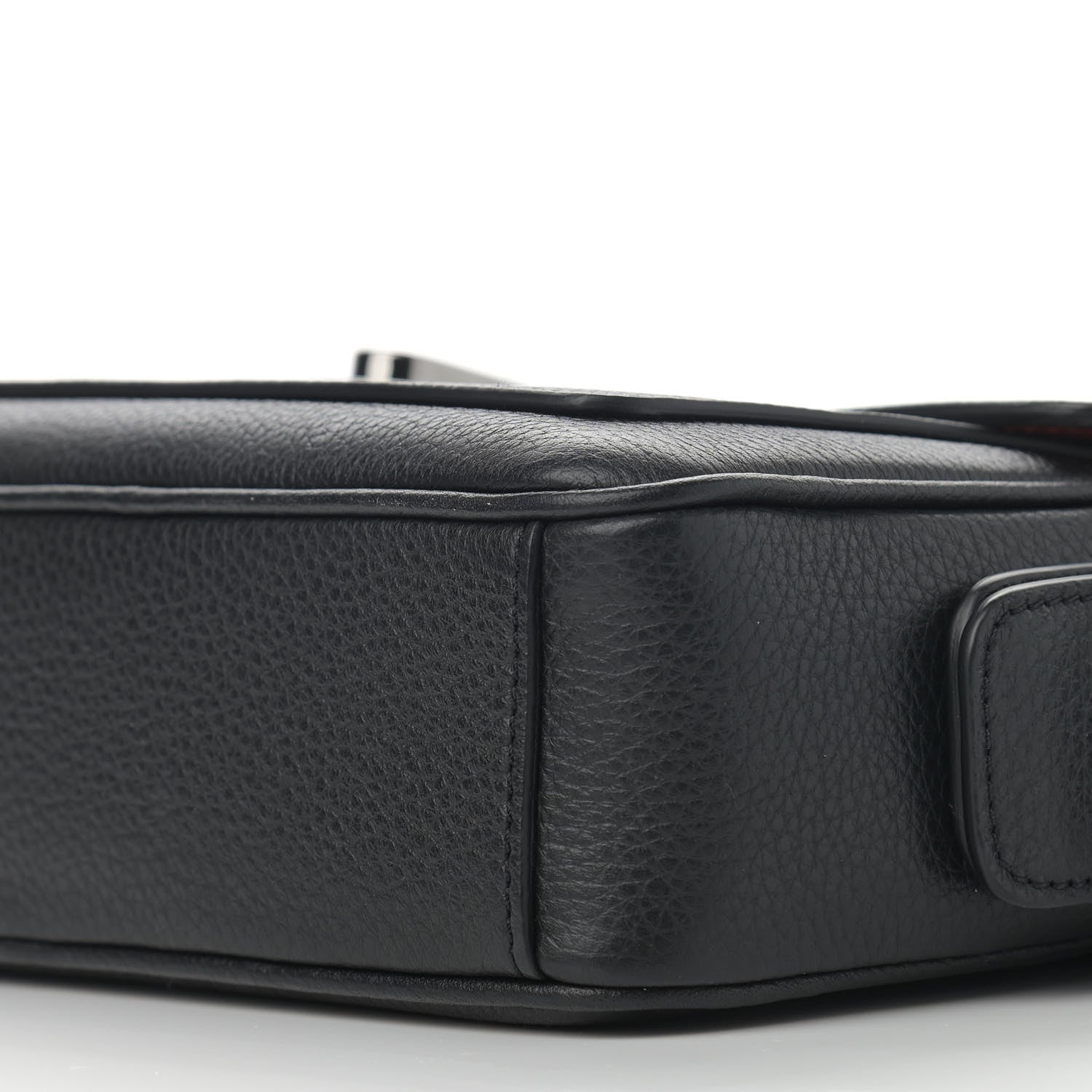 Christian Louboutin Calfskin Santiago Shoulder Bag Black 9 of 10