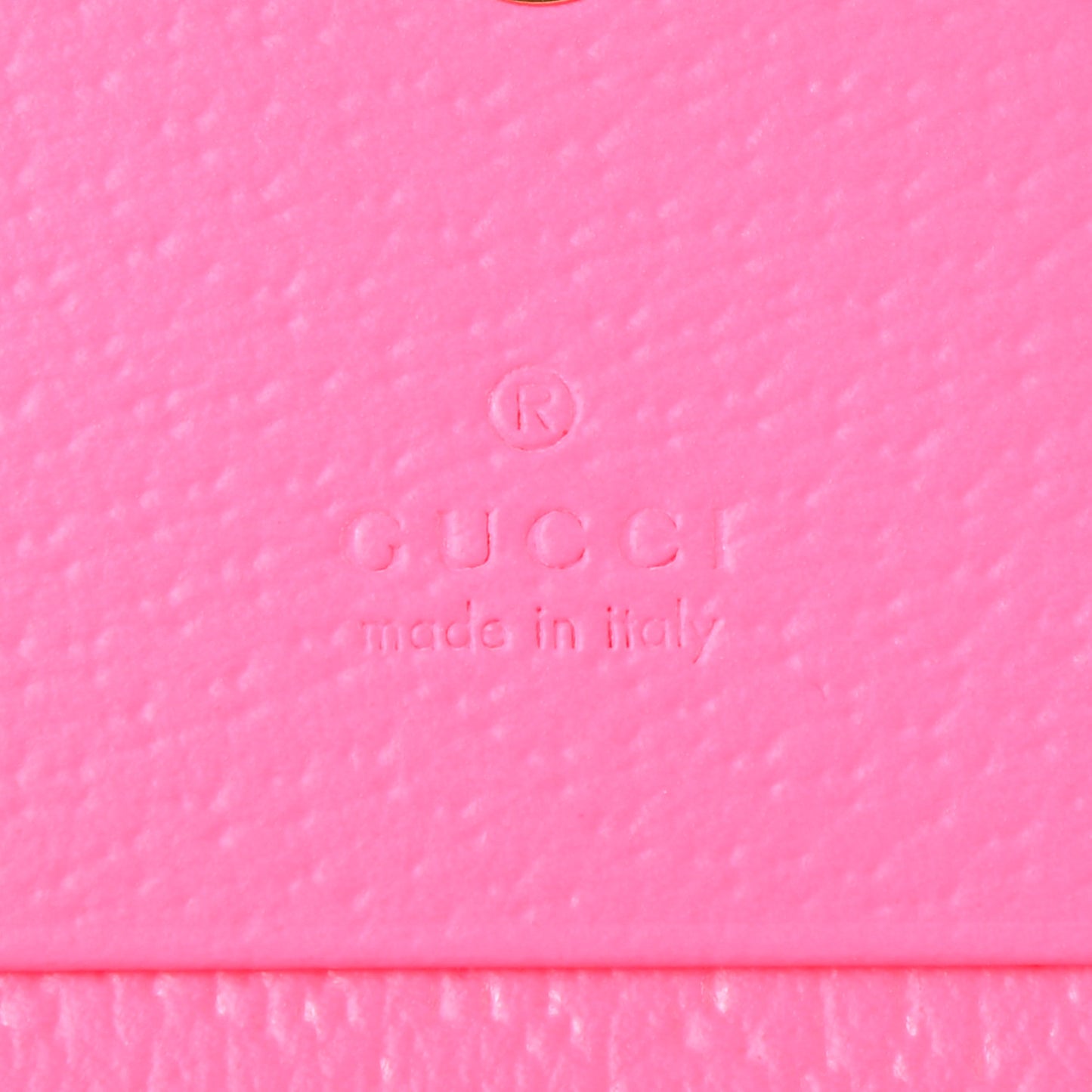 Calfskin Flora Print Zumi Card Case Wallet Pink