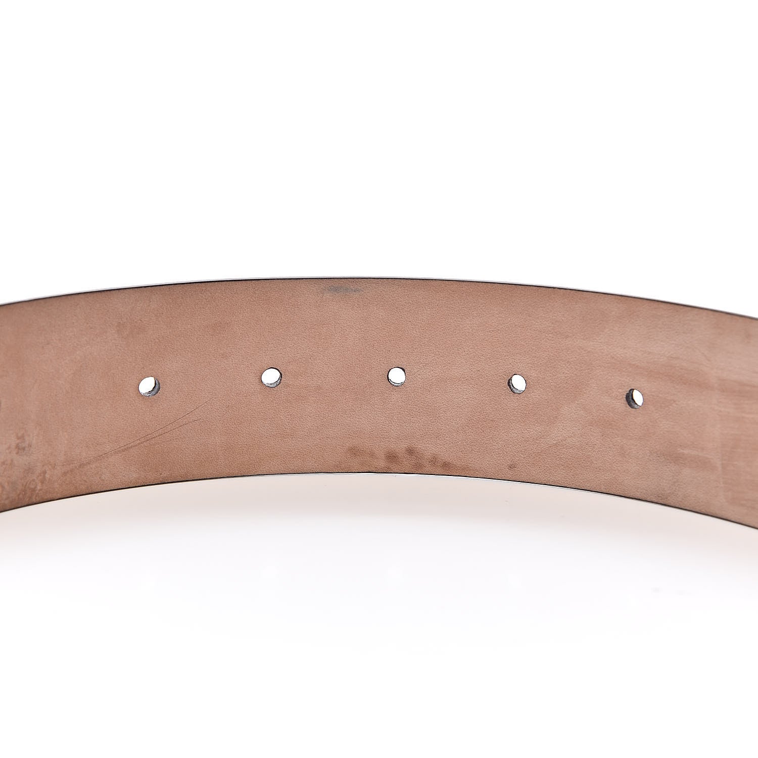 Gucci GG Supreme Monogram Selleria Interlocking G 40mm Belt 80 32 Ecru Grigio 6 of 8