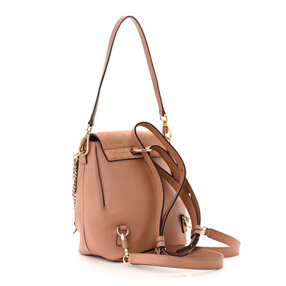 Chloe Suede Calfskin Small Faye Backpack Nougat 3 of 9