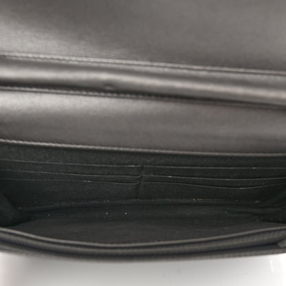 Chanel Metallic Caviar Timeless CC Wallet On Chain WOC Grey 5 of 13