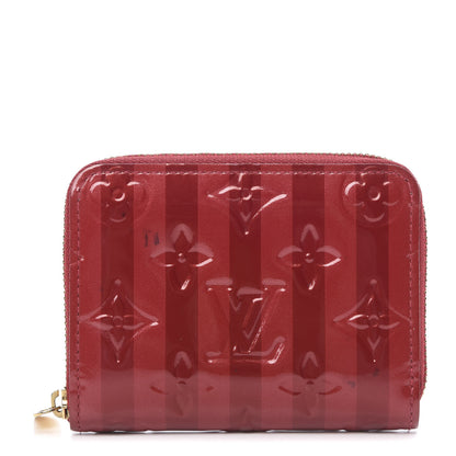 Louis Vuitton Vernis Rayures Zippy Coin Purse Pomme D'Amour 1 of 9