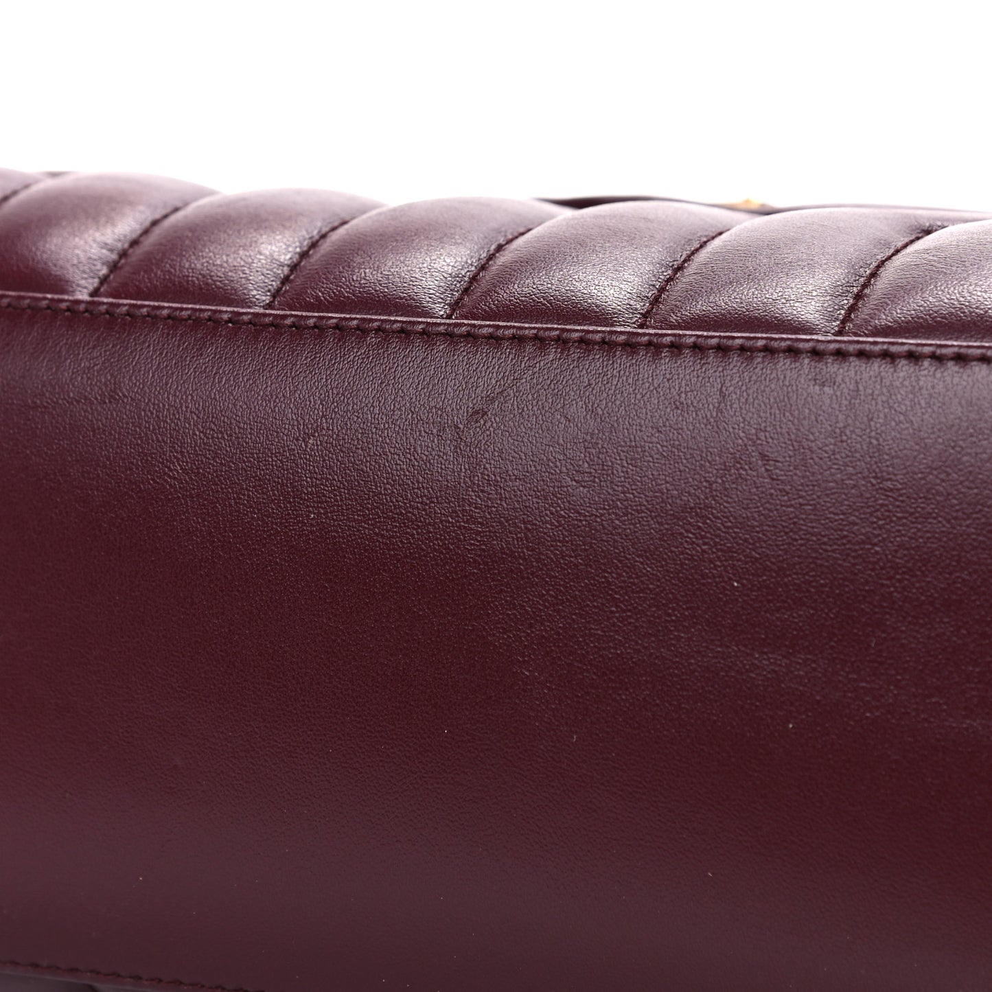 Calfskin Y Quilted Monogram Medium Loulou Chain Satchel Palissandre