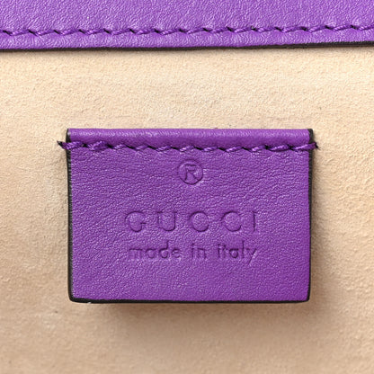 Gucci GG Supreme Monogram Snakeskin Bat Embroidered Small Dionysus Shoulder Bag Purple 8 of 14