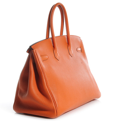 Hermes Togo Birkin 35 Orange 3 of 9