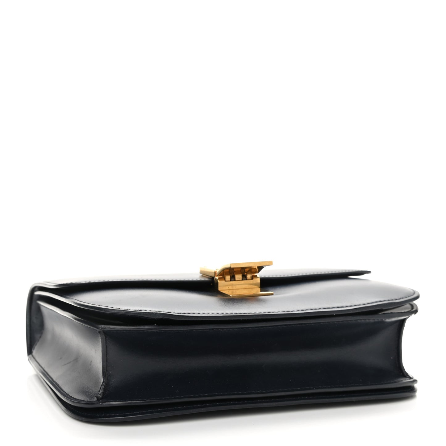 Box Calfskin Medium Classic Box Flap Bag Navy
