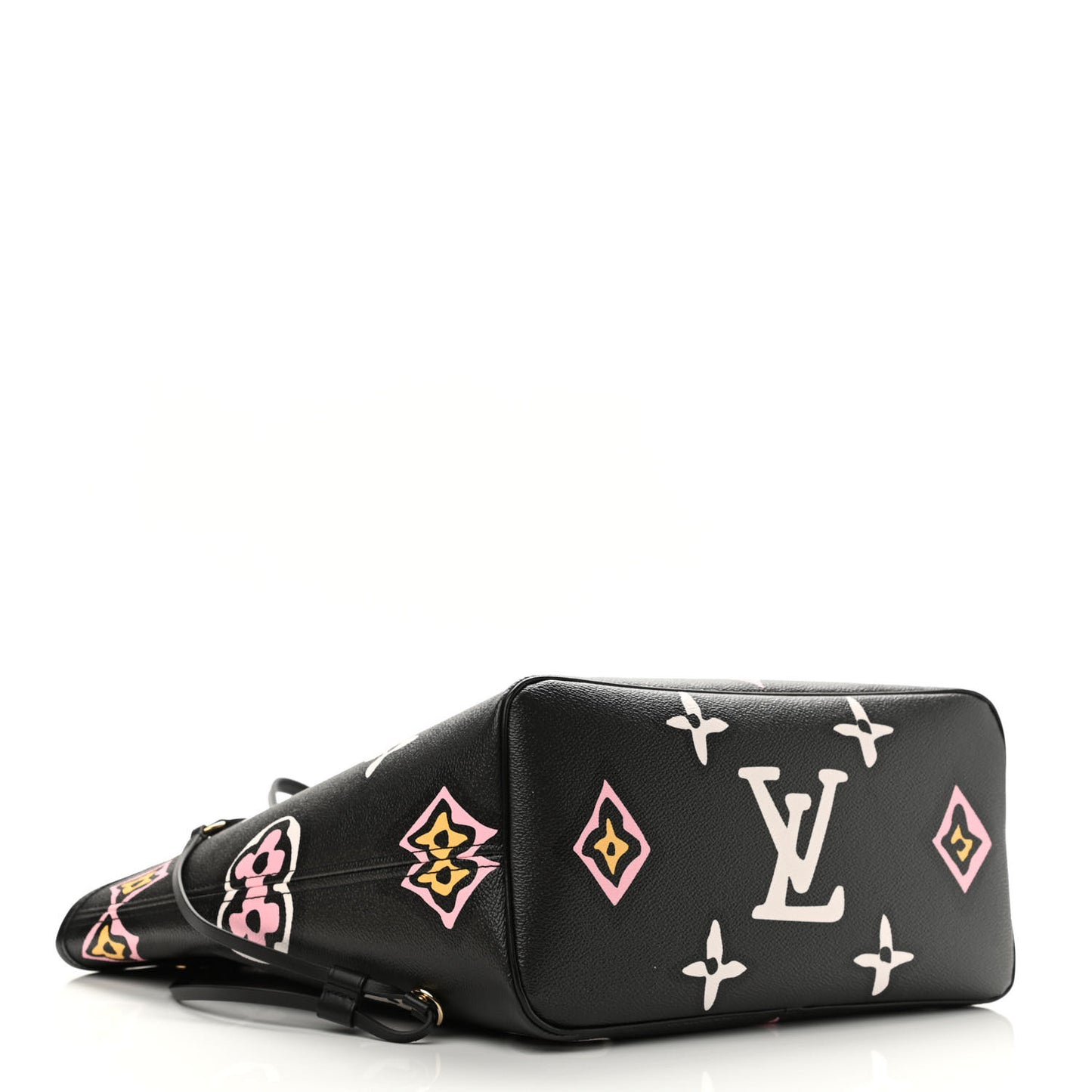Monogram Giant Wild At Heart Neverfull MM Black