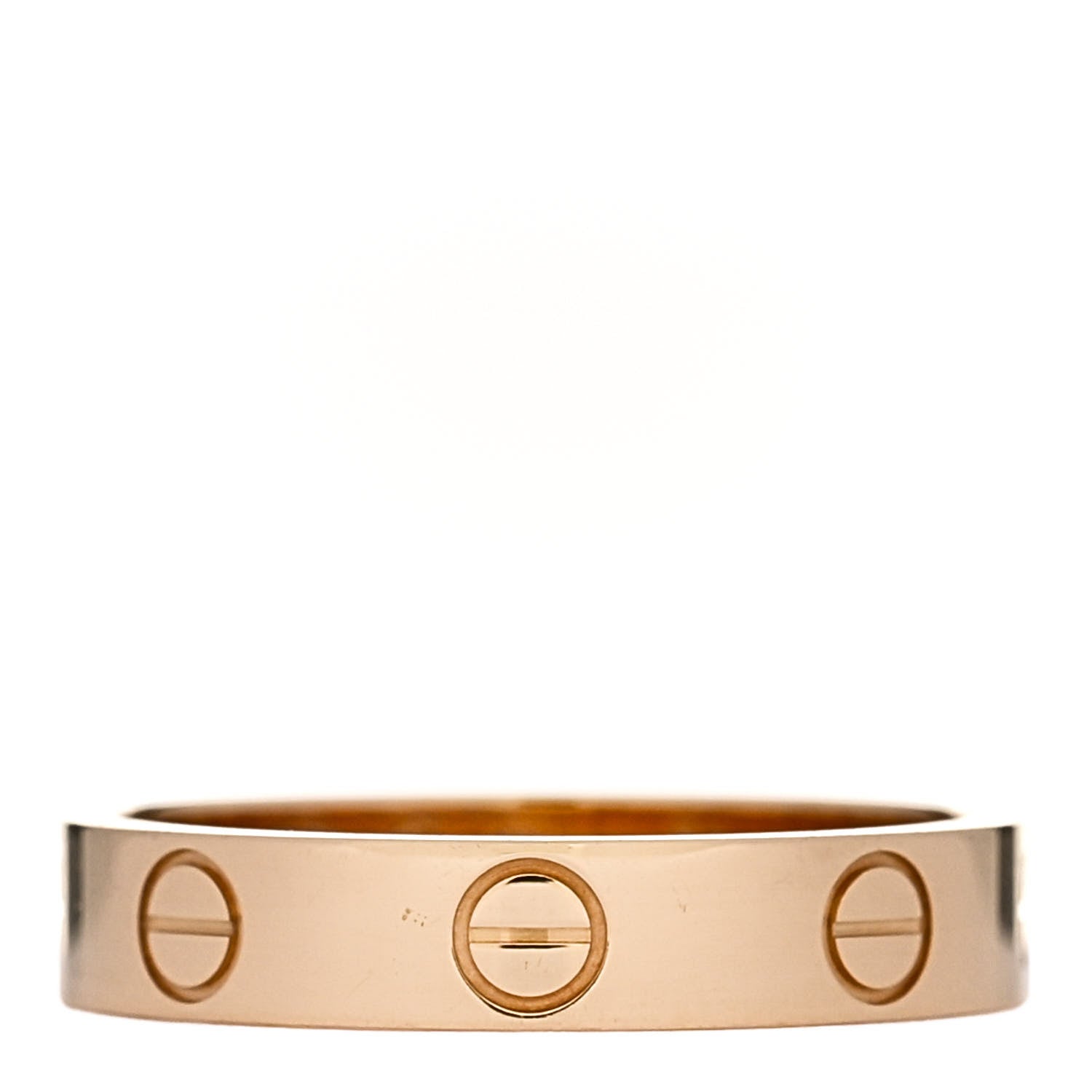 Cartier 18K Yellow Gold 3.5mm LOVE Wedding Band Ring 51 5.75 1 of 5
