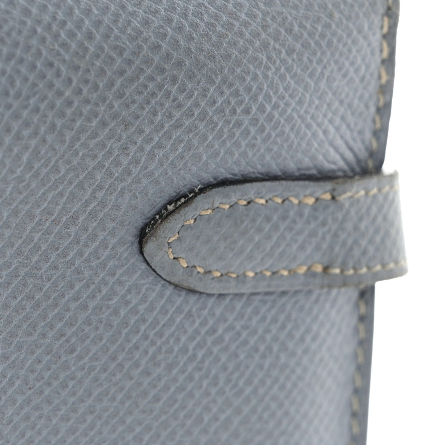 Epsom Kelly Longue Wallet Bleu Lin