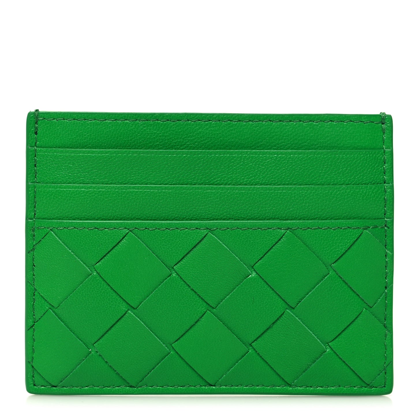 Nappa Intrecciato Card Holder Parakeet