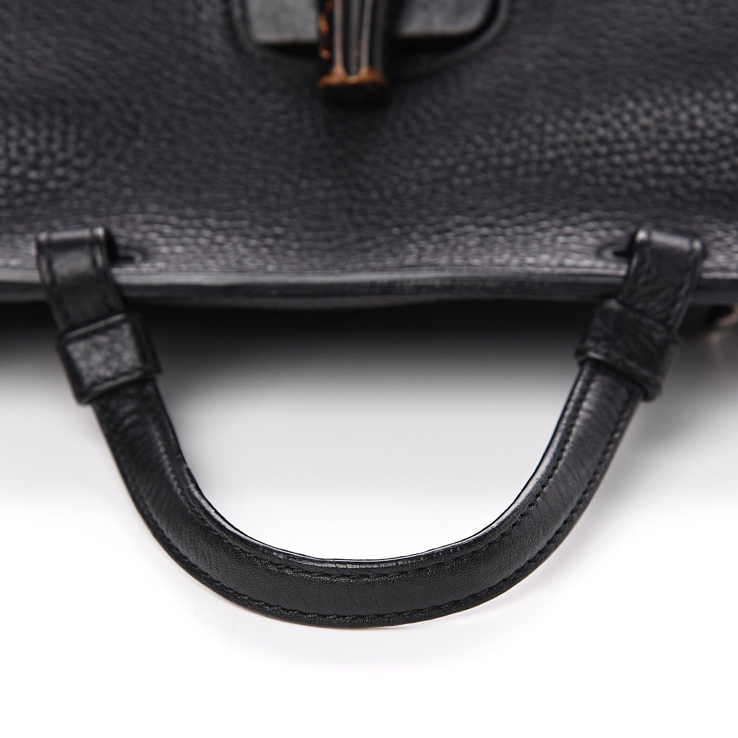 Gucci Cellarius Calfskin Medium Bamboo Daily Top Handle Bag Black 9 of 15