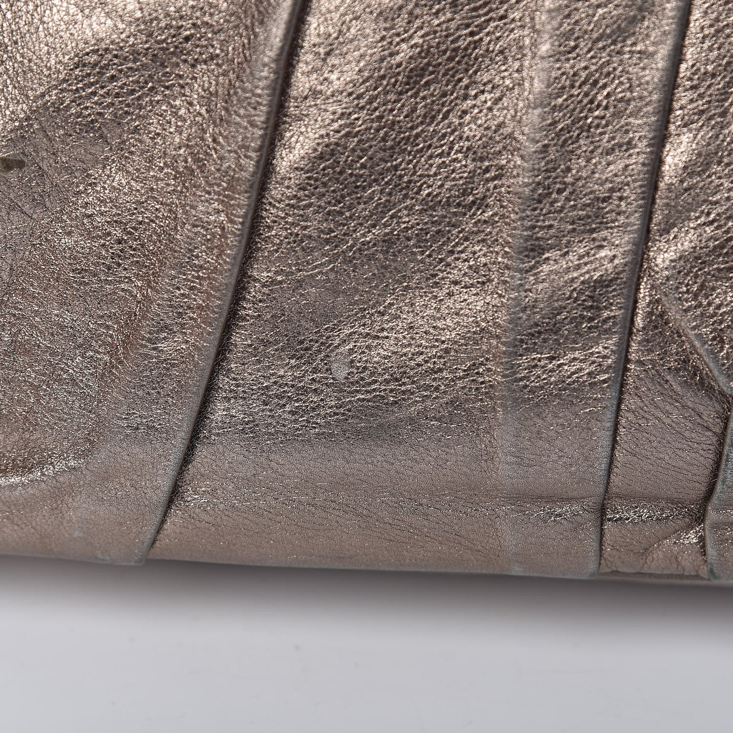 Metallic Calfskin Medium Hysteria Top Handle Bag Gold