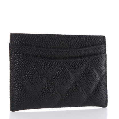 Chanel Caviar Quilted Card Holder Black 3 of 9