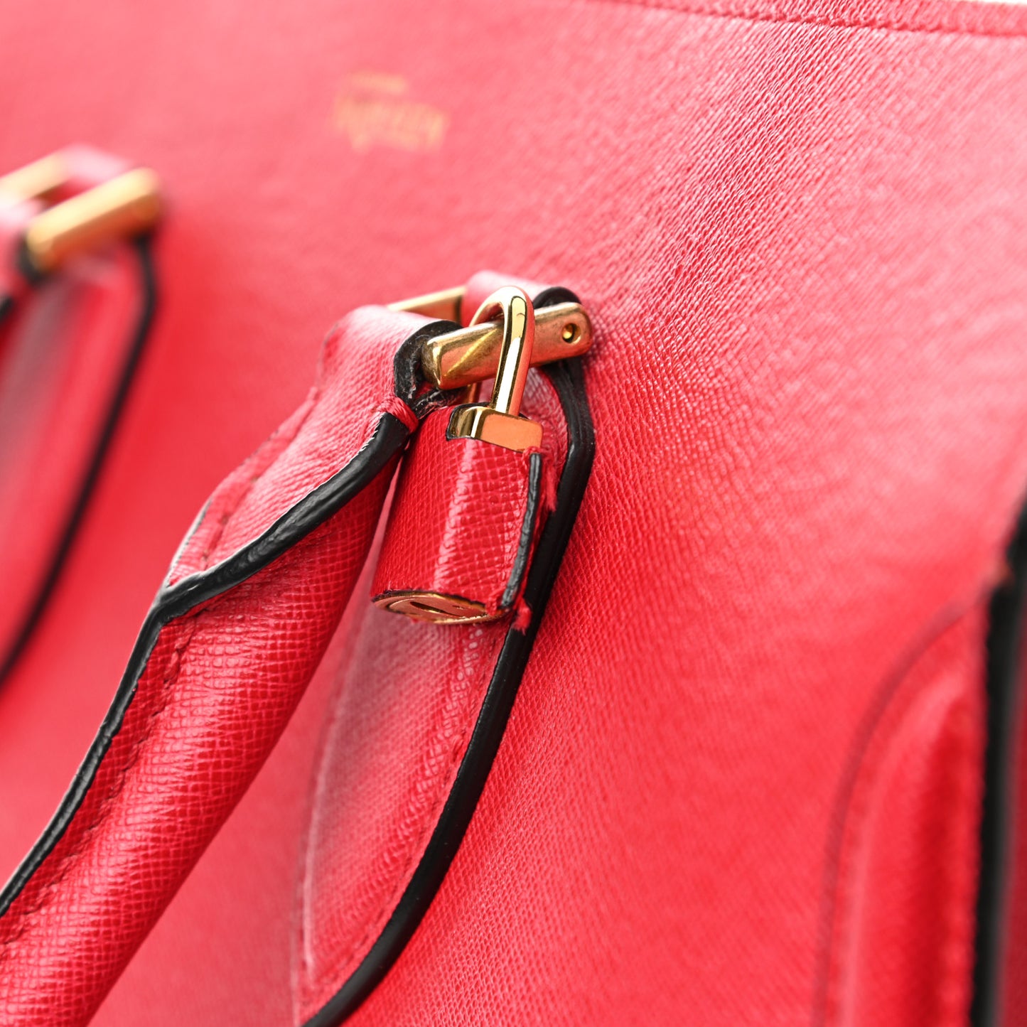 Saffiano Heroine Open Tote Red