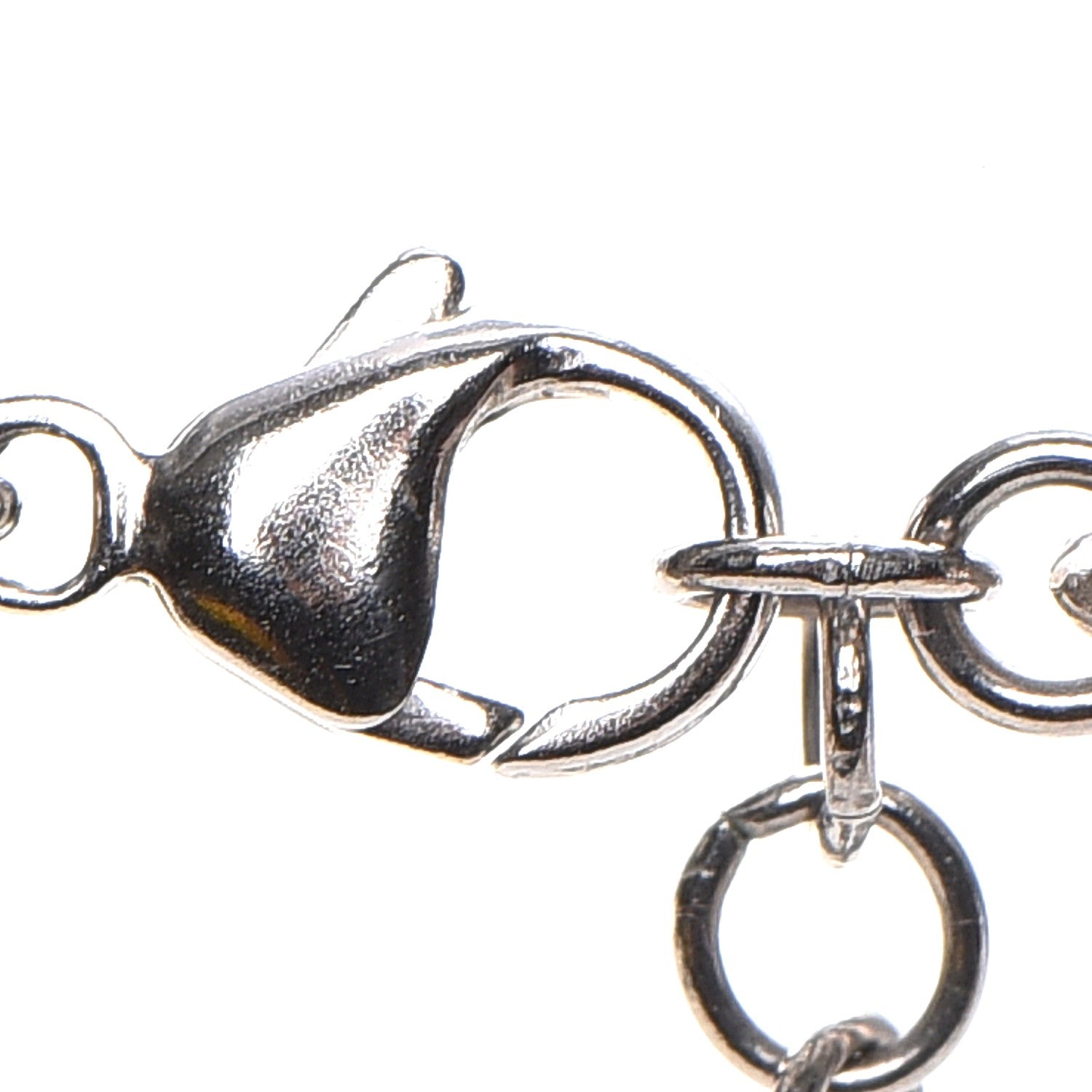 Chanel Pearl Chain CC Short Necklace Silver 5 of 7