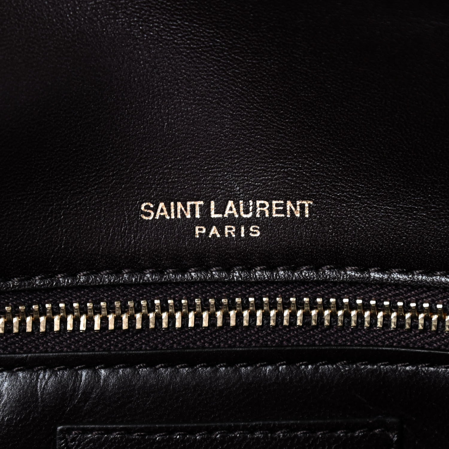 Saint Laurent Crocodile Embossed Monogram Kate 99 Black 7 of 8