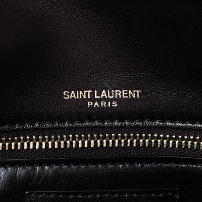Saint Laurent Crocodile Embossed Monogram Kate 99 Black 7 of 8