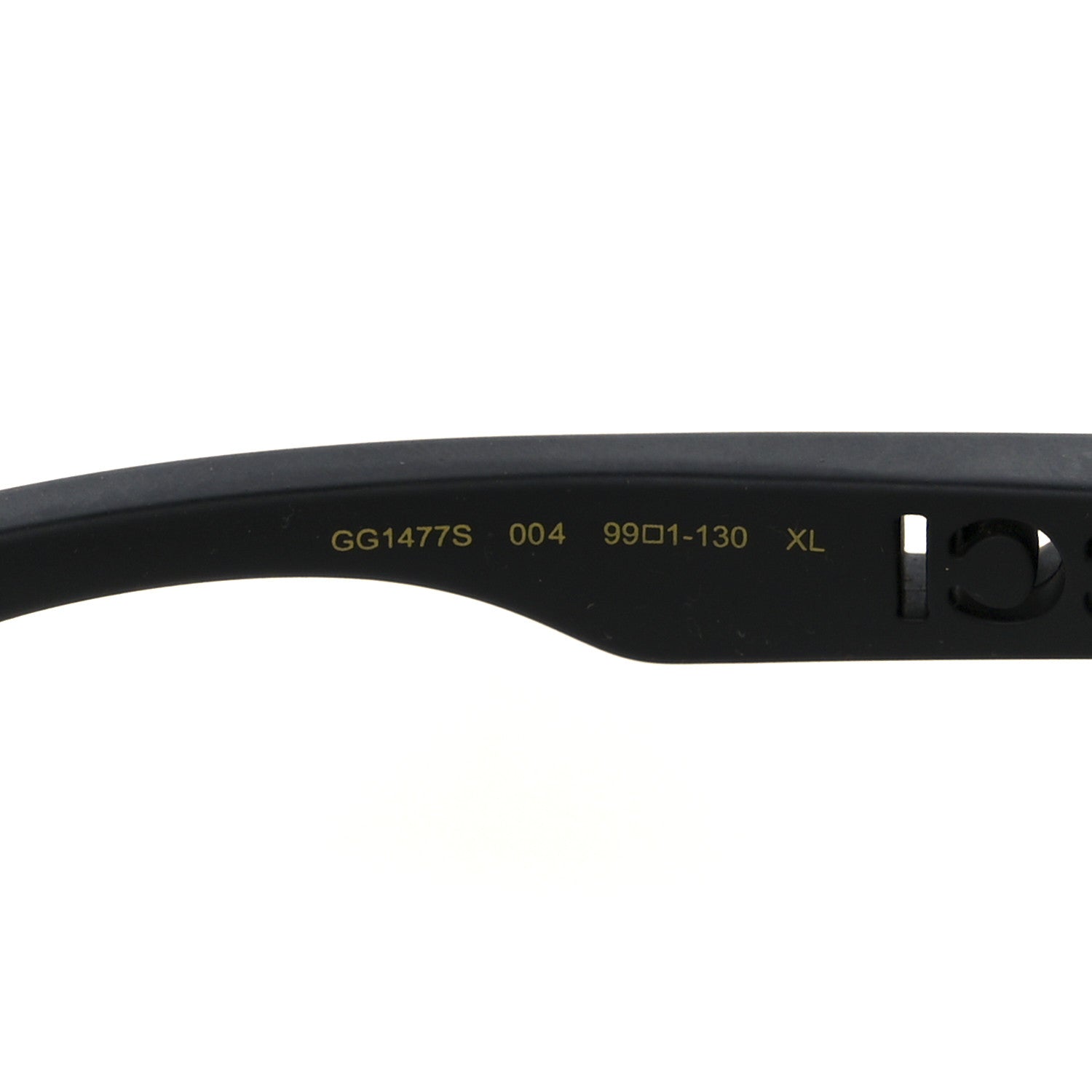 Gucci Guccissima Acetate Mask-Frame Sunglasses GG1477S Black 5 of 8